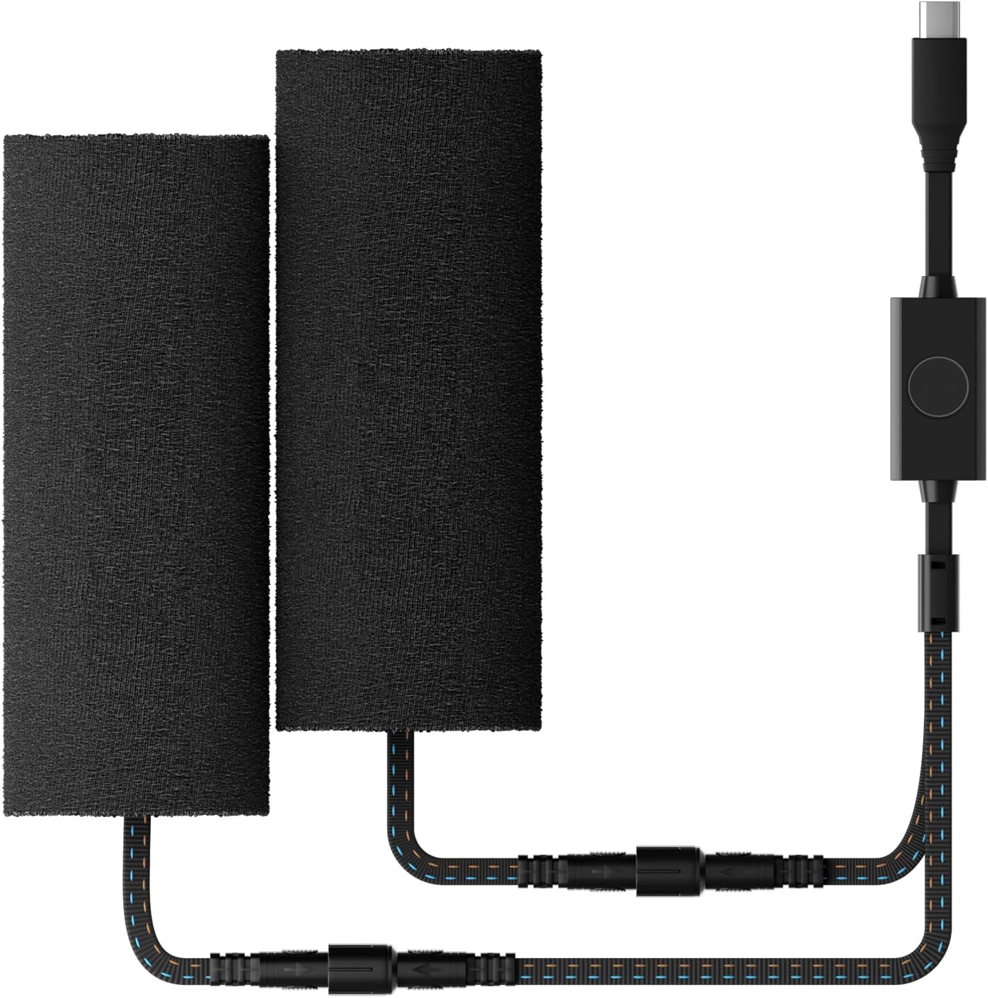 Motorcycle Heated Handlebar Mitts, PD Type-C Fast Charge, 5 Heat Levels with Memory Switch, IP67 Waterproof, Velcro Install, 10s Quick Heat, Winter Riding Gloves Covers