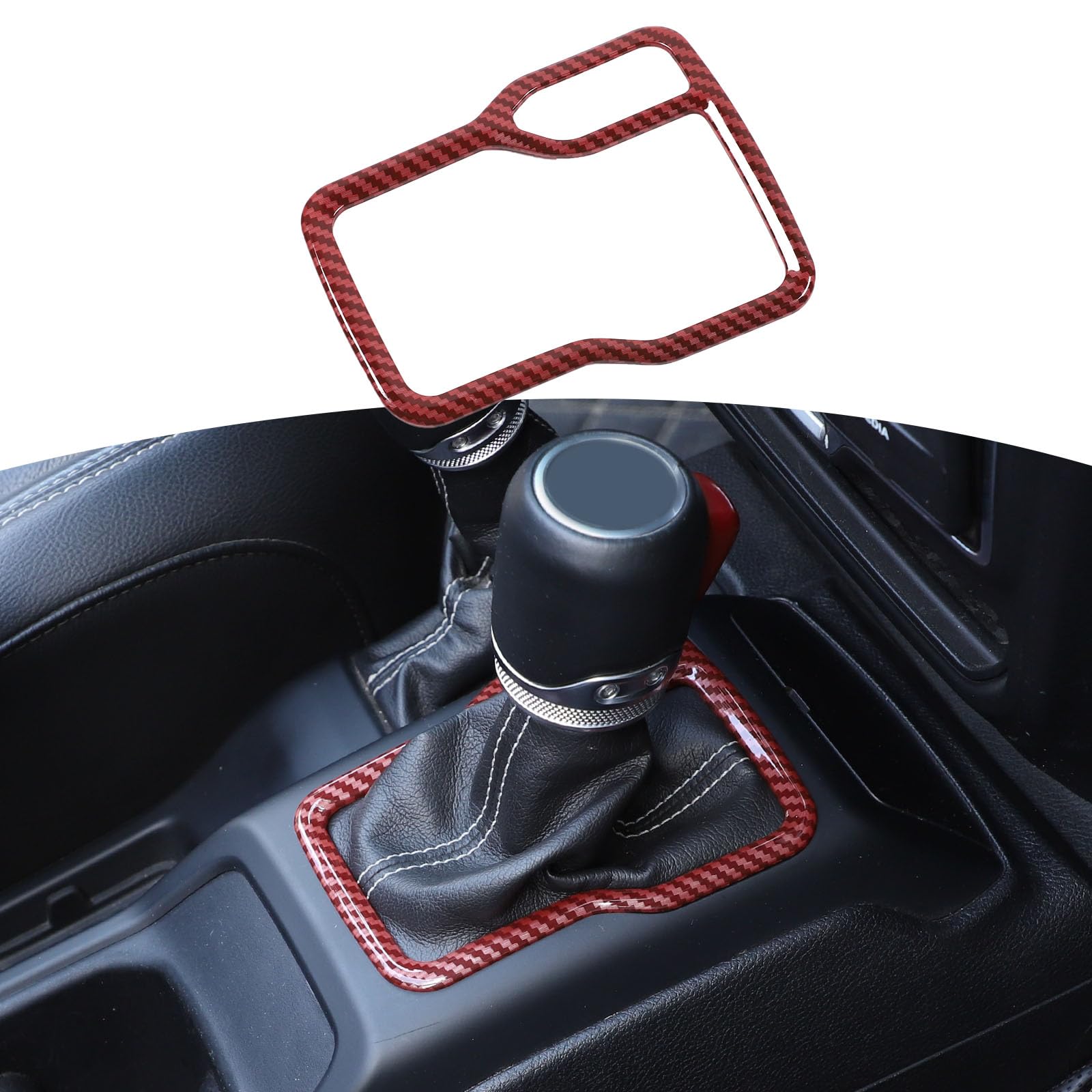 小物 RT-64619 Amazon.com: RT-TCZ for Wrangler JL Red Carbon Fiber Gear Shift
