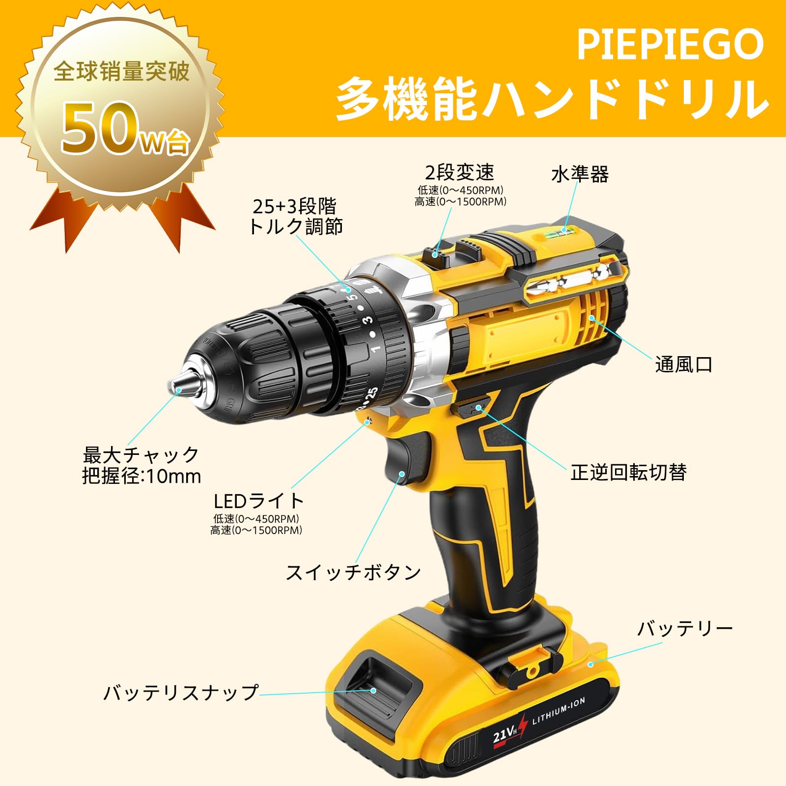 Amazon | 【2026新登場・精密な作り】電動ドライバー 電動ドリル