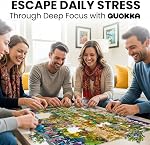 QUOKKA Puzzles 1000 Pieces Adult - Greek Gods - Adult Puzzles with Secret Tasks & Immersive Audio Story of Ancient Myths and Legends for Deep Relaxation for Challenge Puzzle Lovers