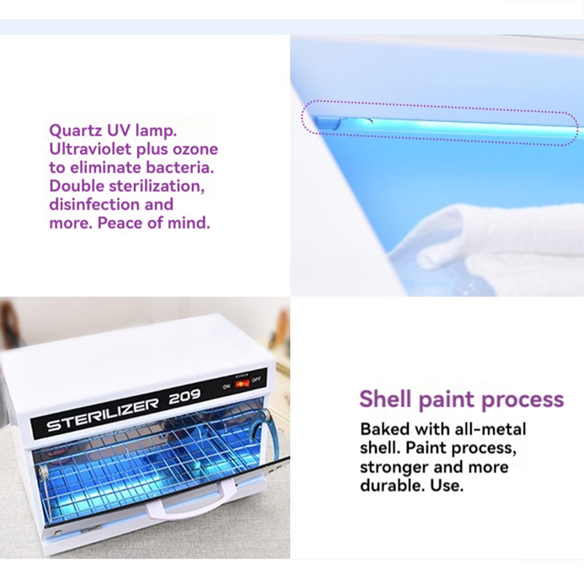 Gabinetto Di Disinfezione Con Sterilizzatore Uv Di Grande Capacità Per Spa, Unghie, Tatuaggi, Strumenti Dentali E Utensili Da Barbiere - Sicurezza Di Grado Medico, Ideale Per Saloni Di Bellezza