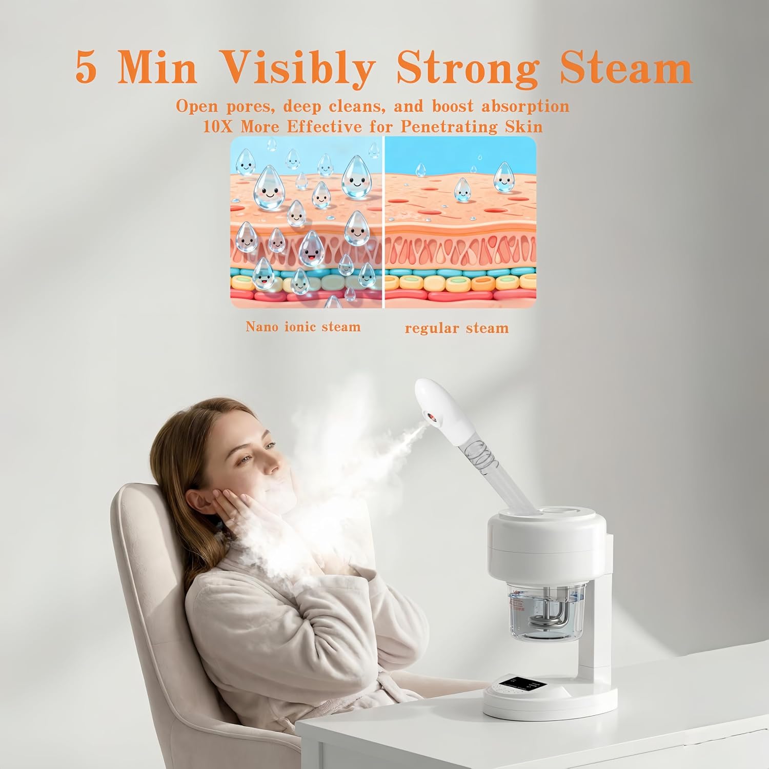 Portable Facial Steamer for Facial Spa