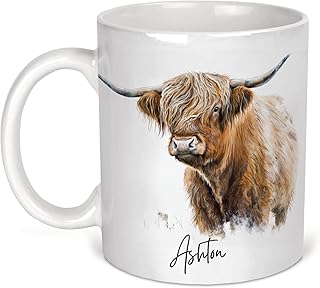 Personlised Watercolour Bee ceramic Mug, Any name ceramic mug for ladies or men, Bumblee Mug gift, Mug gift for friend, Bee mug, Ceramic Bee Mug D2