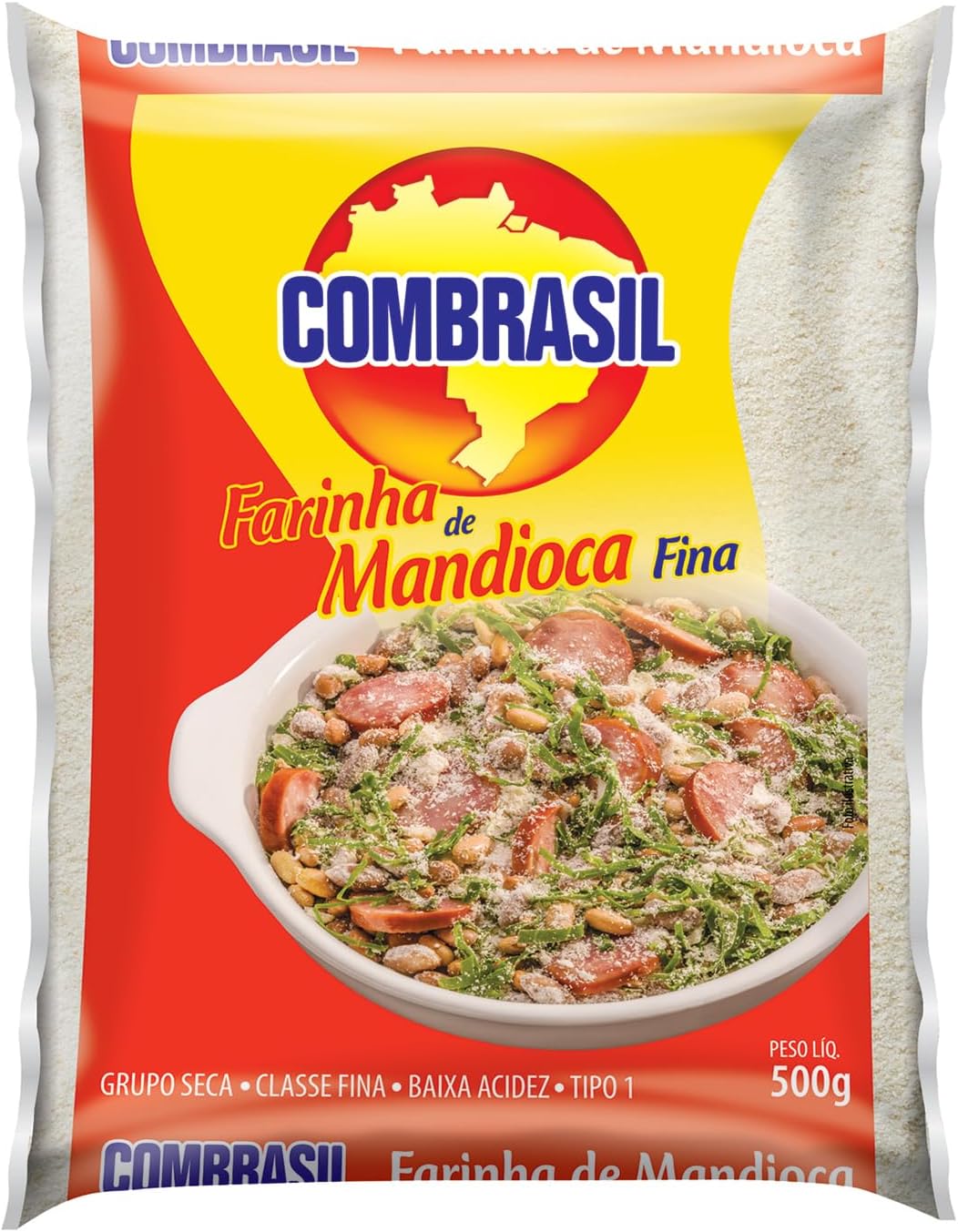 Manioc Flour Combrasil 500g - Farinha de Mandioca Combrasil