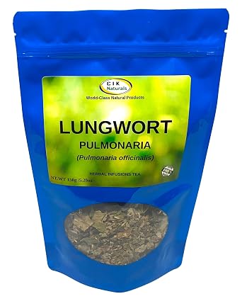 Lungwort Tea Herbal Peruvian Pulmonaria Value Zip Lock 150g Respiratory Tea