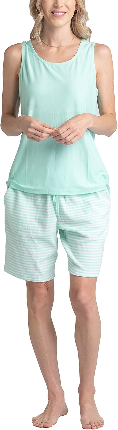 Hanes Women 3-Piece Comfort Sleep Pajama Short Set