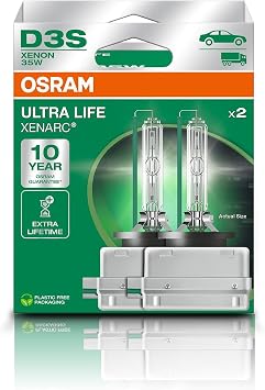 OSRAM XENARC ULTRA LIFE, D3S, xenon headlight lamps, Hanging folding box 2 lamps