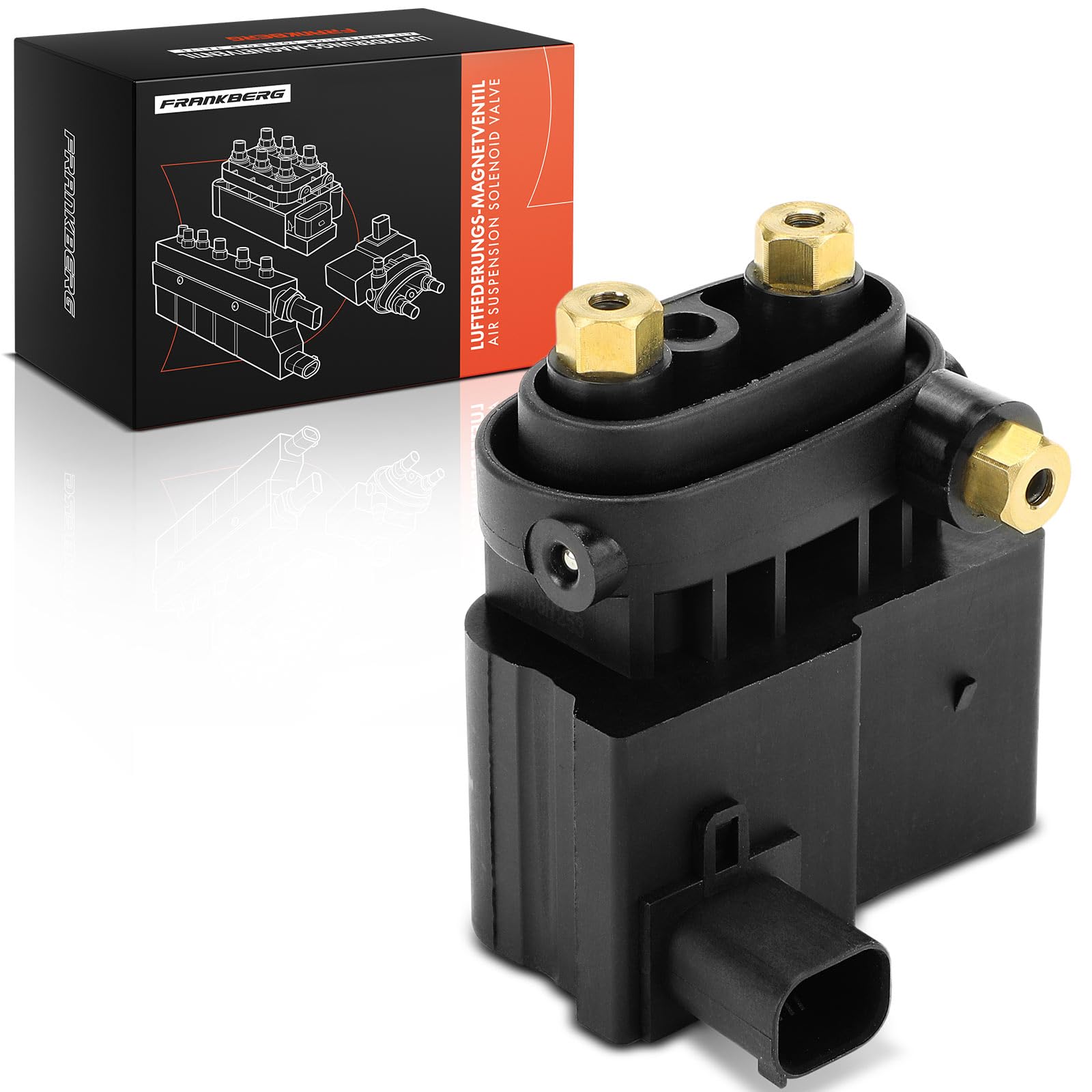 Frankberg Bloc de vannes de suspension pneumatique, bloc de vannes à 3 | A6393280030; Compatible avec: Bus Vito W639, Viano W639, Vito/Mixto Fourgon W639