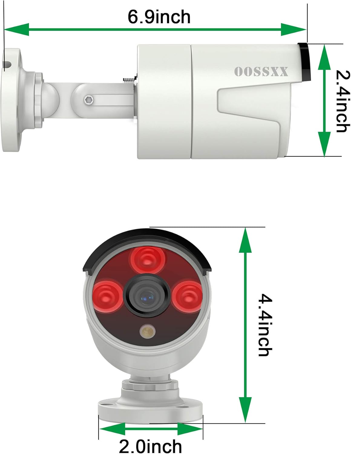 Flаѕh Dеаlѕ - 60% оƒƒ {3K 5.0MP & Microphone Inside} OOSSXX Outdoor/Indoor Video Surveillance Security Waterproof Wired POE Camera,Home IP 5MP Camera,Night Vision,Just Extend for OOSSXX POE Kits