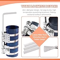 Vista 4 de Tanstic Juego de 8 herramientas de compresor de anillo de pistón con compresores de 3 pulgadas, 4 pulgadas y 6 pulgadas, llaves, alicates de anillo