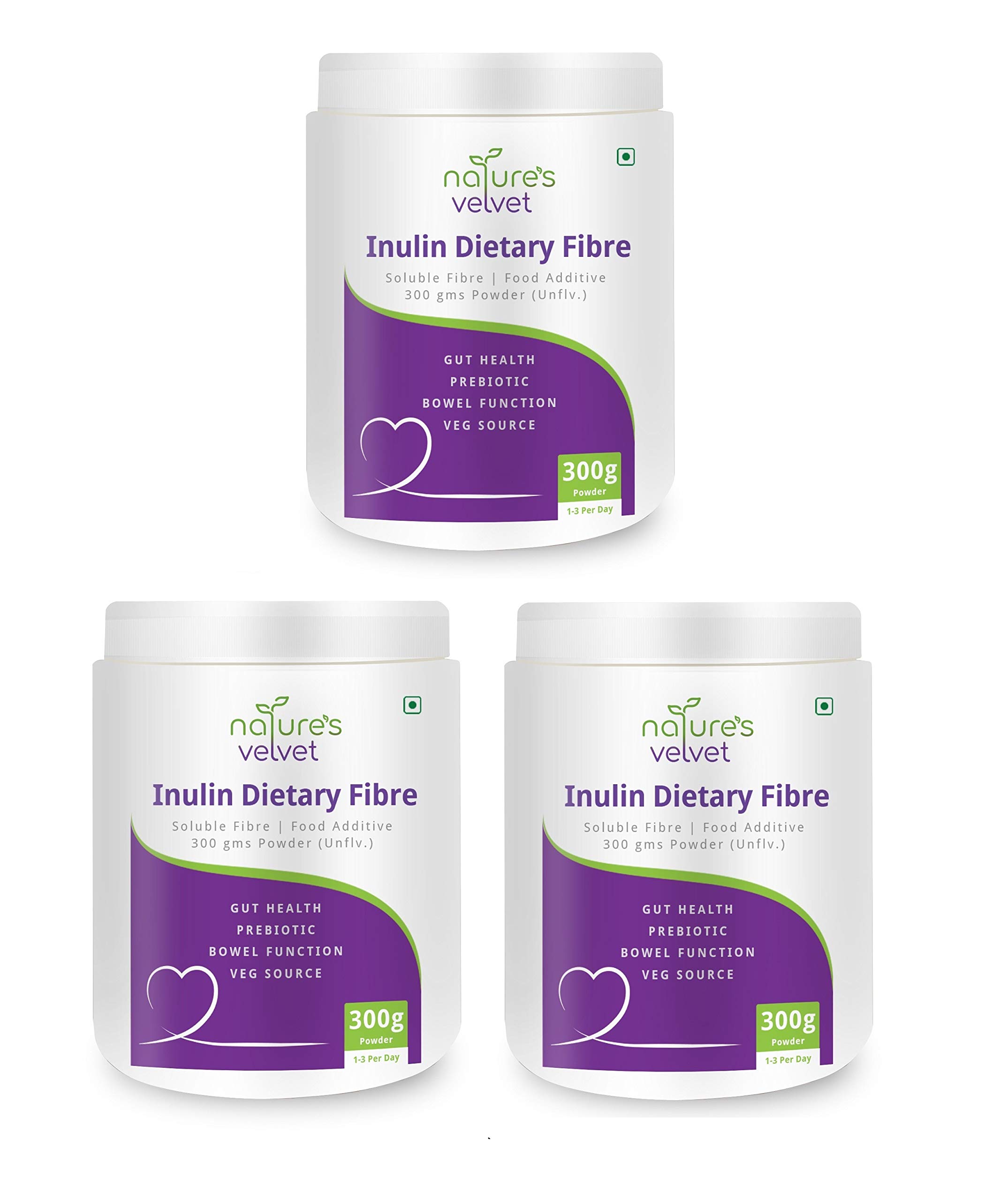 Natures Velvet Inulin Powder 300grams For Digestive Health Pack of 3 (B07VB8NFT6) Amazon Price History, Amazon Price Tracker