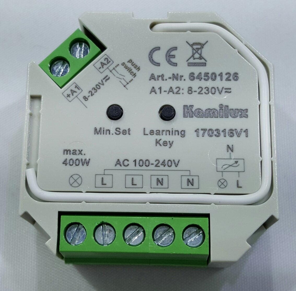 1 x LED Kamilux-DIMMER für den Universal-Einsatz