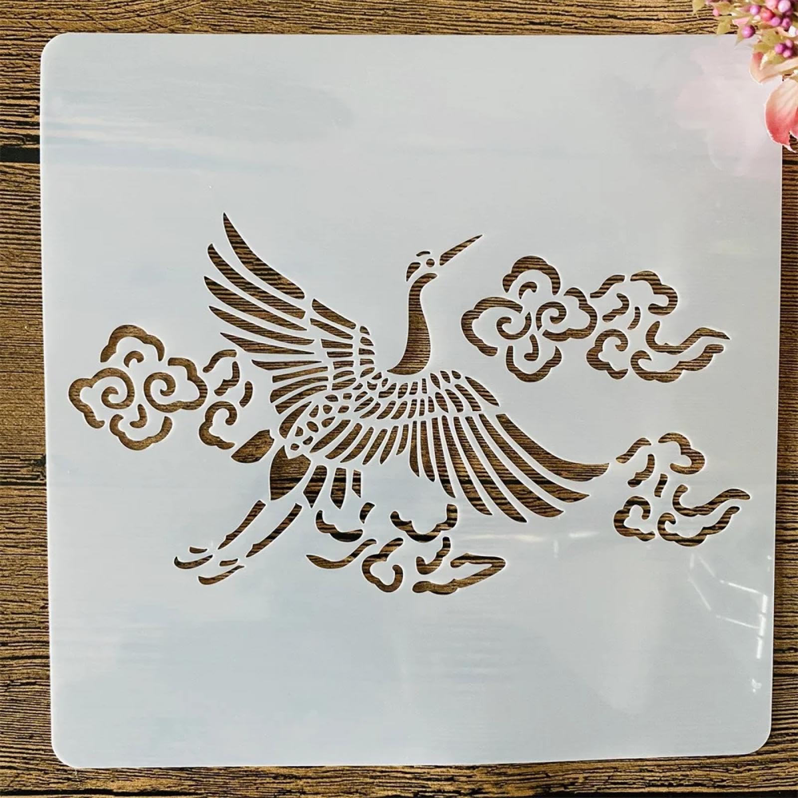 Plantillas para pintar sin manchas reutilizables de 20x20 cm para lienzo