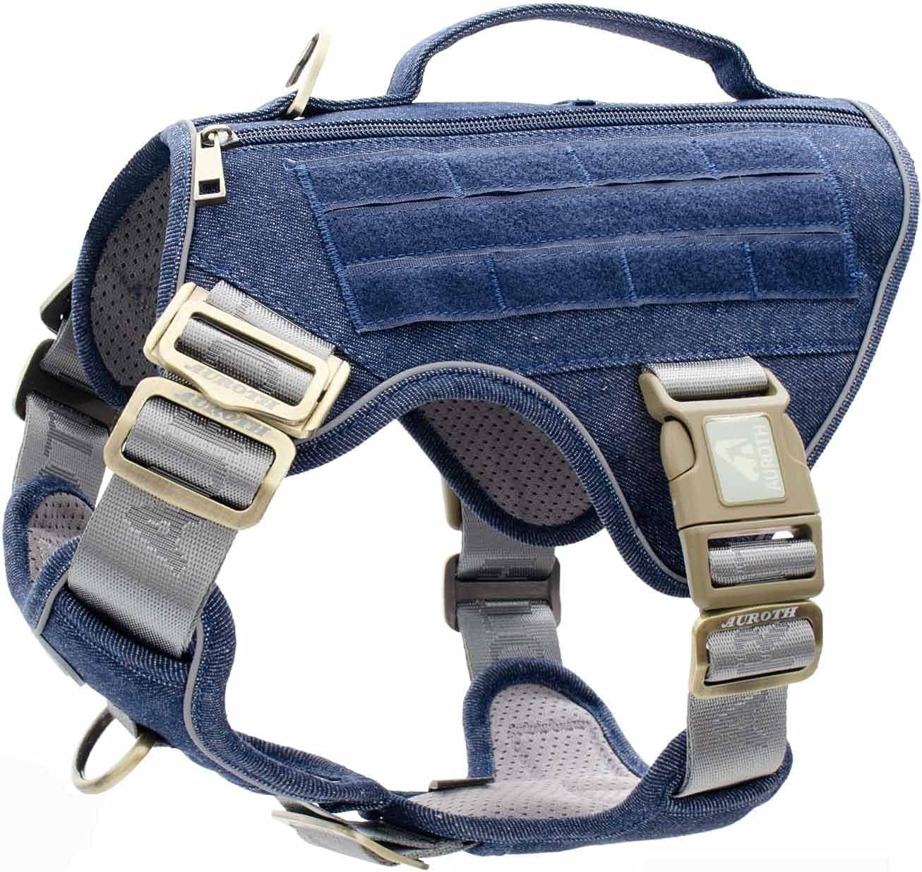 AUROTH Tactical Dog Harness with Handle, Dog Harness for