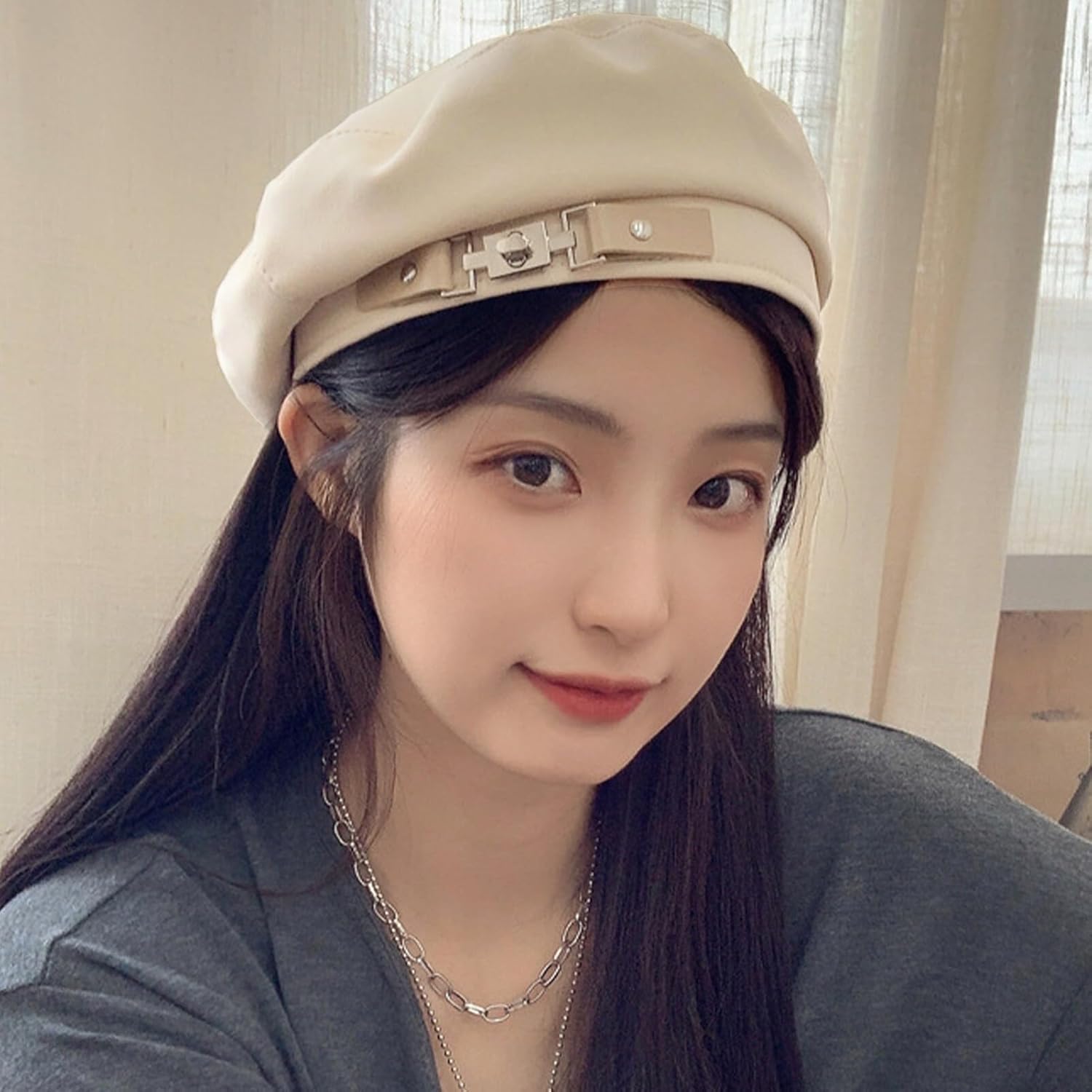 FEOYA Women’s French Beret Hat Cotton Solid Color Beanie Hat for All Season - Image 6