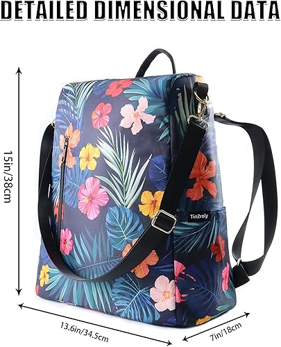 Miniatura 2 de Mochila para mujer, impermeable, de nailon, antirrobo, diseño de moda, grande, 15 pulgadas, convertible