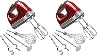 Vista 11 de KitchenAid Batidora de Mano Digital de 9 Velocidades con Accesorios Turbo Beater II y Varilla Pro - Plata Contorno