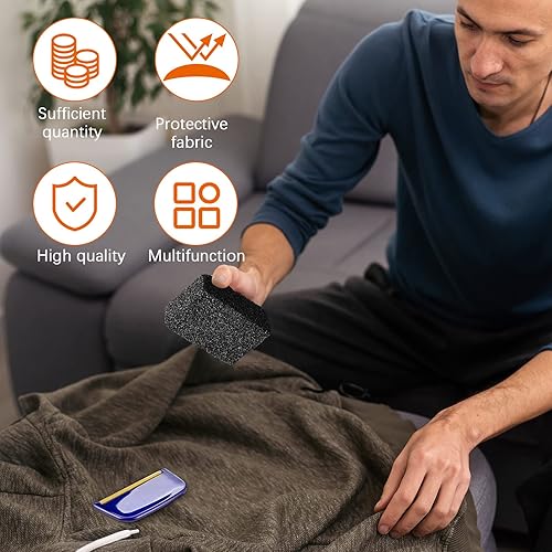 Miniatura 2 de 4 unidades de removedor de píldoras de suéter, desfuzzer, removedor de pelusa de piedra, herramientas para eliminar pelusas, removedor de pelusas,