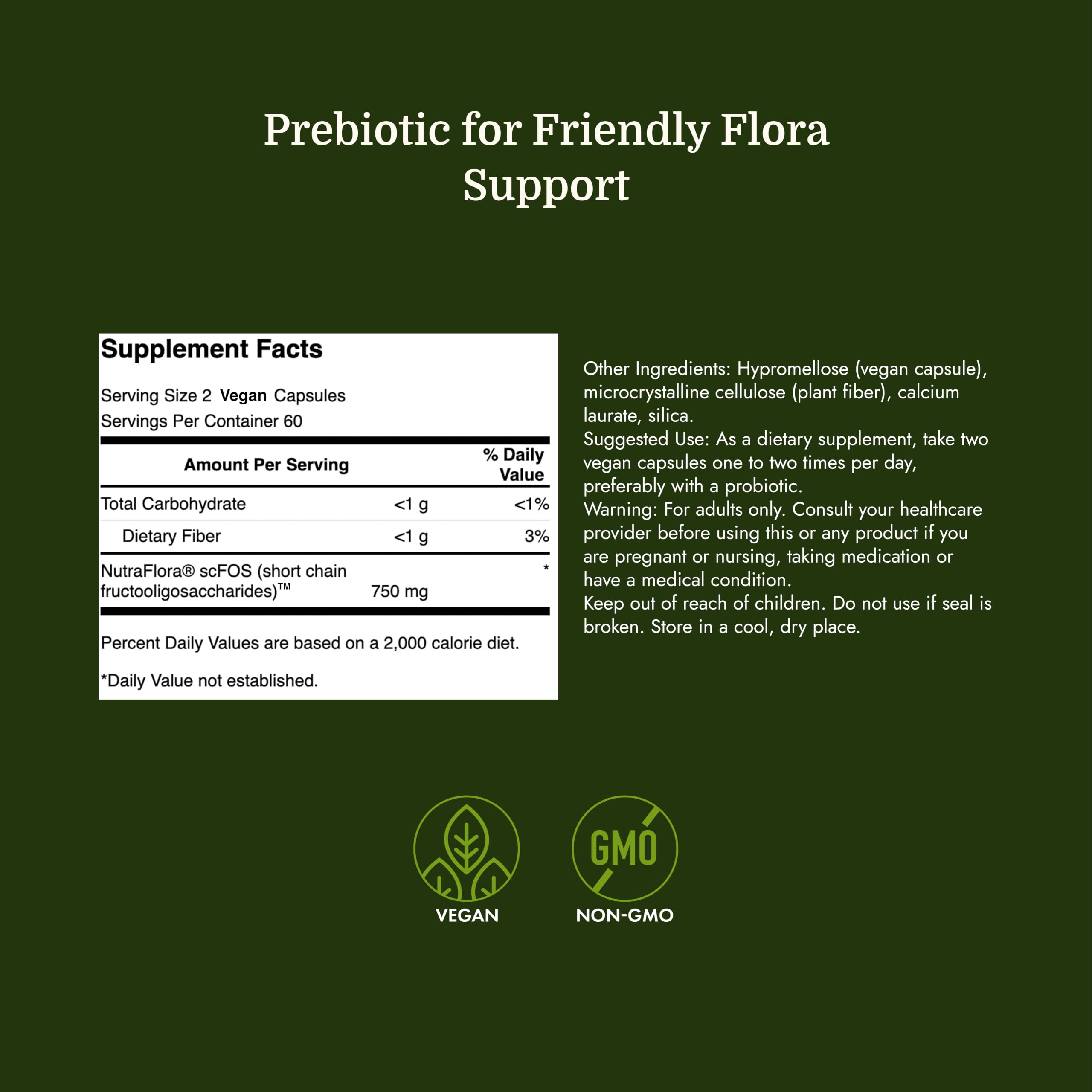 Swanson Prebiotic Fiber Capsules, 750 mg, 120 Vegan Capsules — Amazon image 4