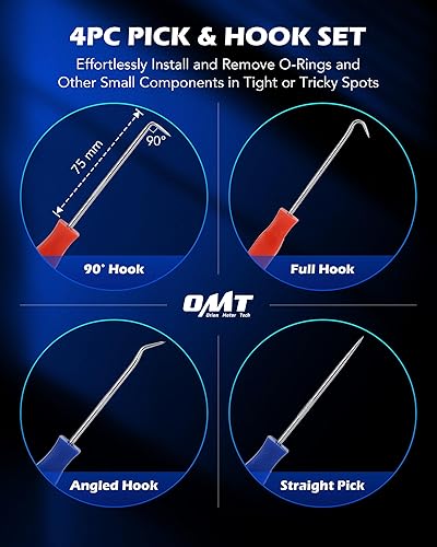 Miniatura 6 de Orion Motor Tech Juego surtido de 826 piezas de anillos tóricos universales con 32 tamaños, SAE y juntas tóricas métricas para reparaciones