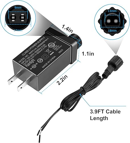 Miniatura 4 de Adaptador de repuesto de transformador LED de 24 V 0.25 A, fuente de alimentación de 6 W clase 2, IP44 CA 100-240V a CC 24V controlador impermeable,