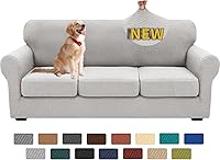 Vista 65 de XINEAGE - Fundas para sofá de 3 piezas, para sofá de 2 cojines extragrandes, funda súper elástica para sofá de 2 asientos, funda universal para sofá