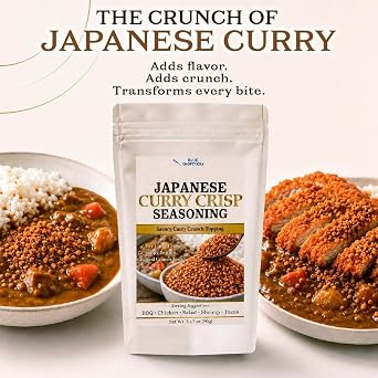 Japanese Curry Crunch Seasoning, Crispy Savory Topping, 3.17 oz (90 g)