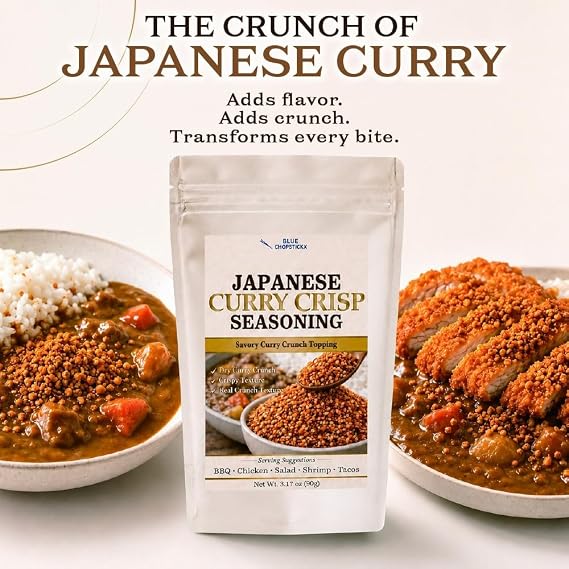 Japanese Curry Crunch Seasoning, Crispy Savory Topping, 3.17 oz (90 g)