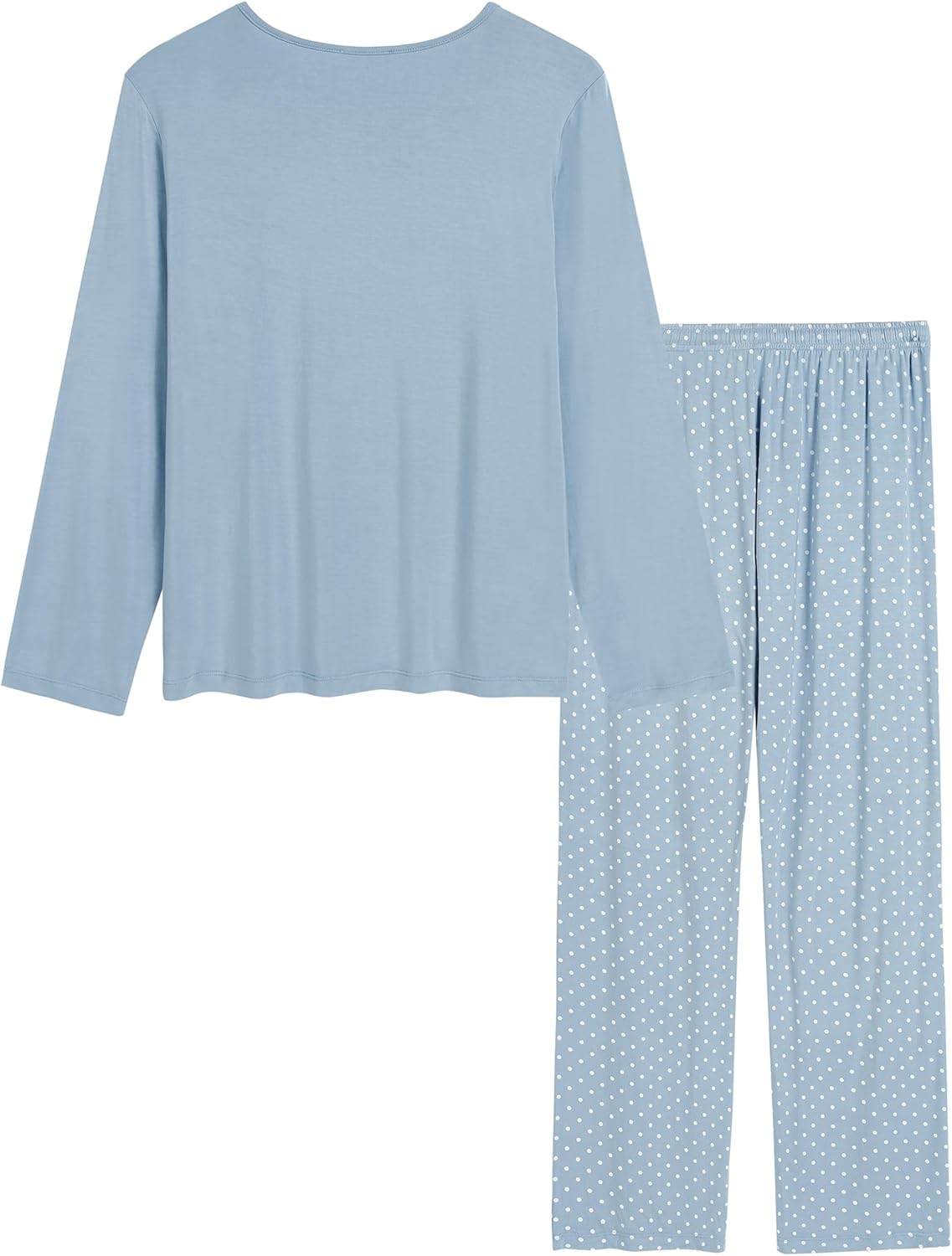 Joyaria Lightweight Bamboo Viscose Pajamas Women Cooling Sweat Wicking Long Sleeve PJs Set Sleepwear S-XXL - Image 3