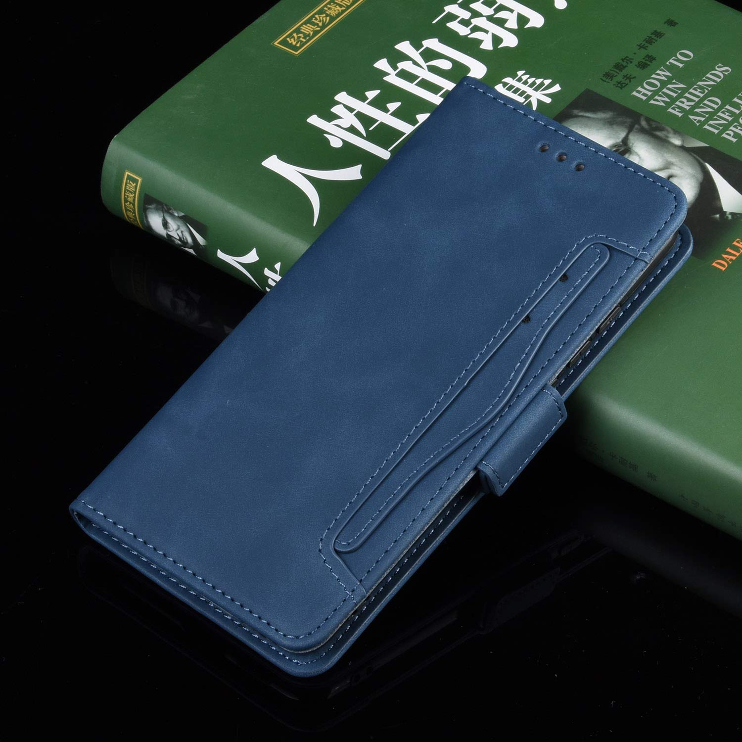 Compatibile con/sostituzione per Doogee X97 / X97 Pro PU Custodia protettiva in pelle PU con slot per carte di credito BYTDKC (blu