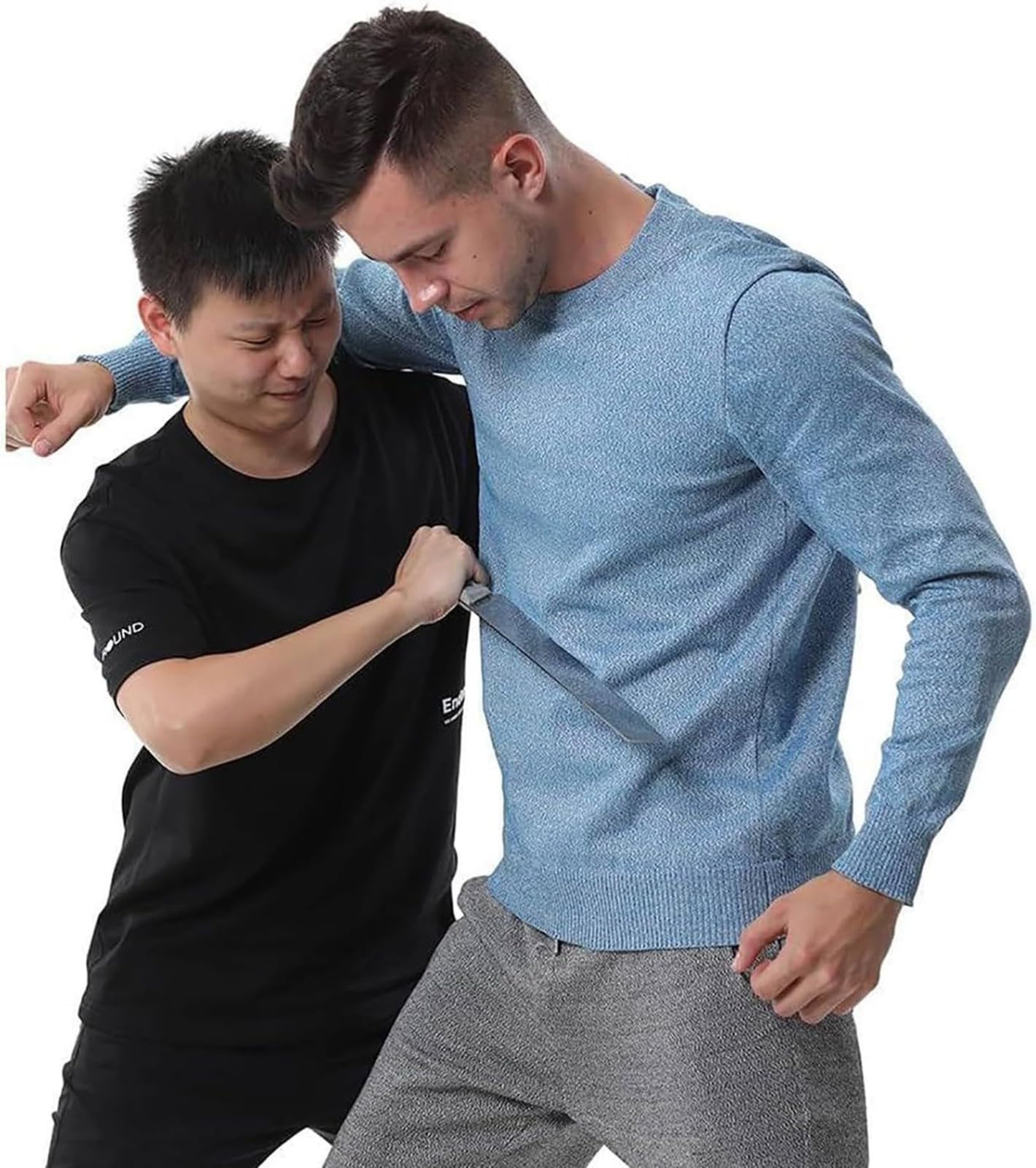 Ropa De Seguridad Anticorte Chaleco Anticorte Camiseta Resistente A Cortes Equipo De Protección De Nivel 5 Cuello Redondo Manga Larga Chaleco Vigilante De Seguridad B,L