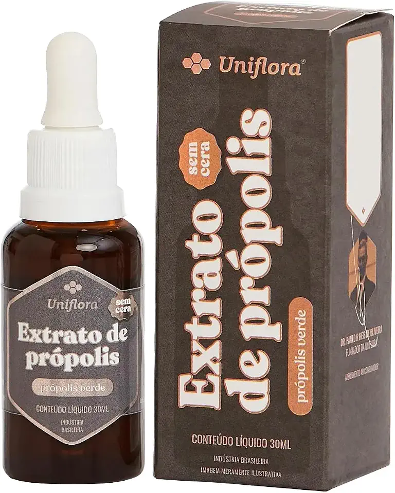 Extrato de Própolis Verde SEM CERA- UNIFLORA - 30ml