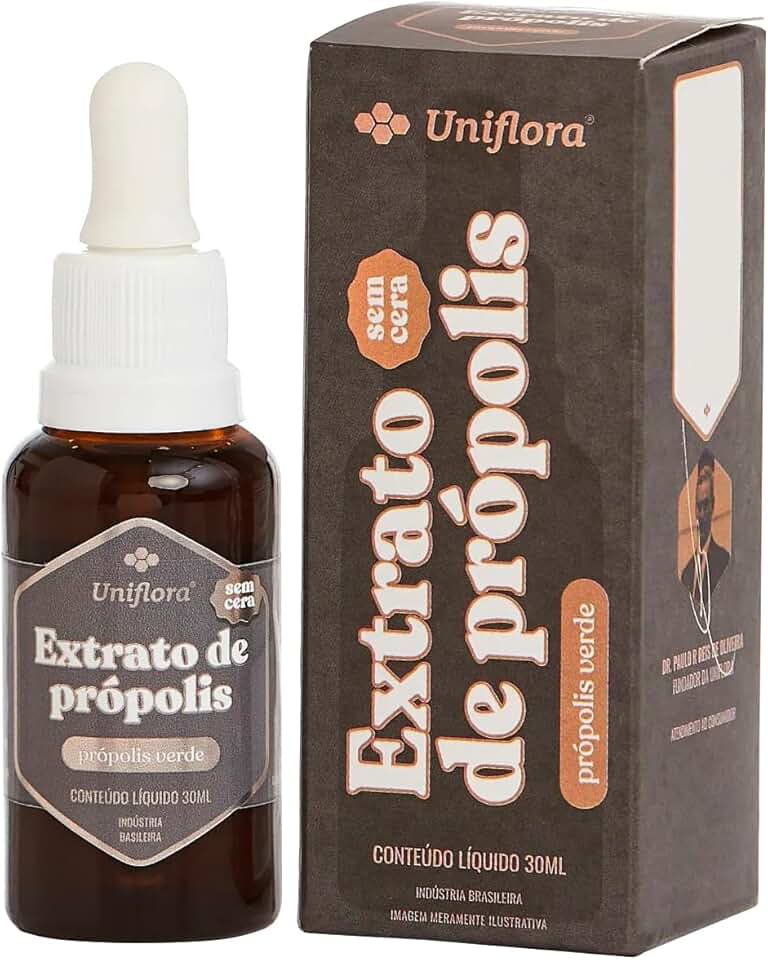 Extrato de Própolis Verde SEM CERA- UNIFLORA - 30ml