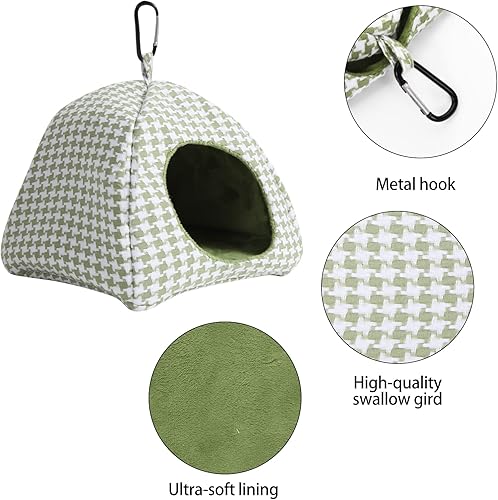 Miniatura 3 de Casa de nido de pájaros, hamaca colgante para hámster, loro pequeño y mediano, conure, agapornis, periquitos, cacatúas, periquitos