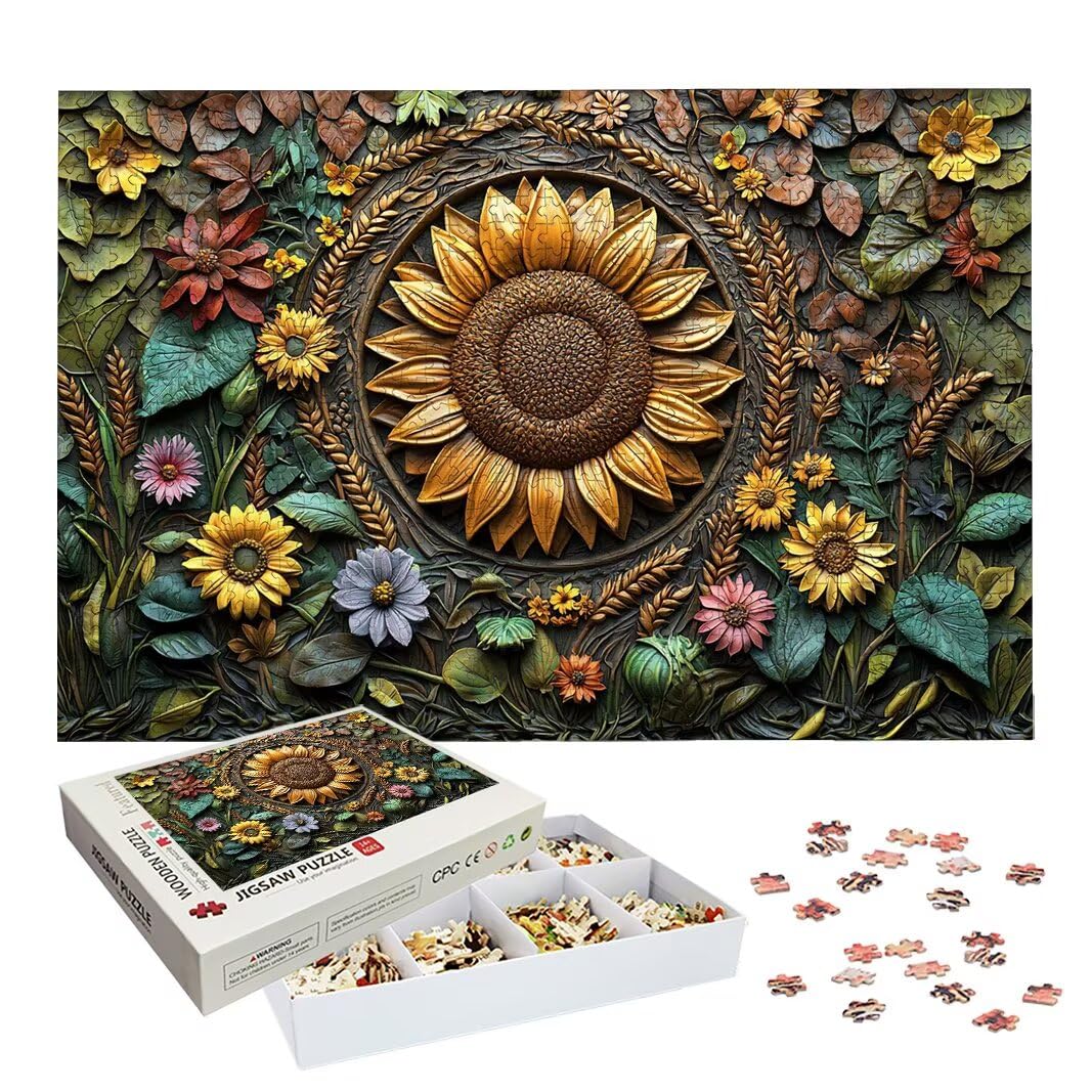 Puzzle 1000 Pièces Adultes, Puzzle 1000 Pieces Tournesol, Cadeau -2136