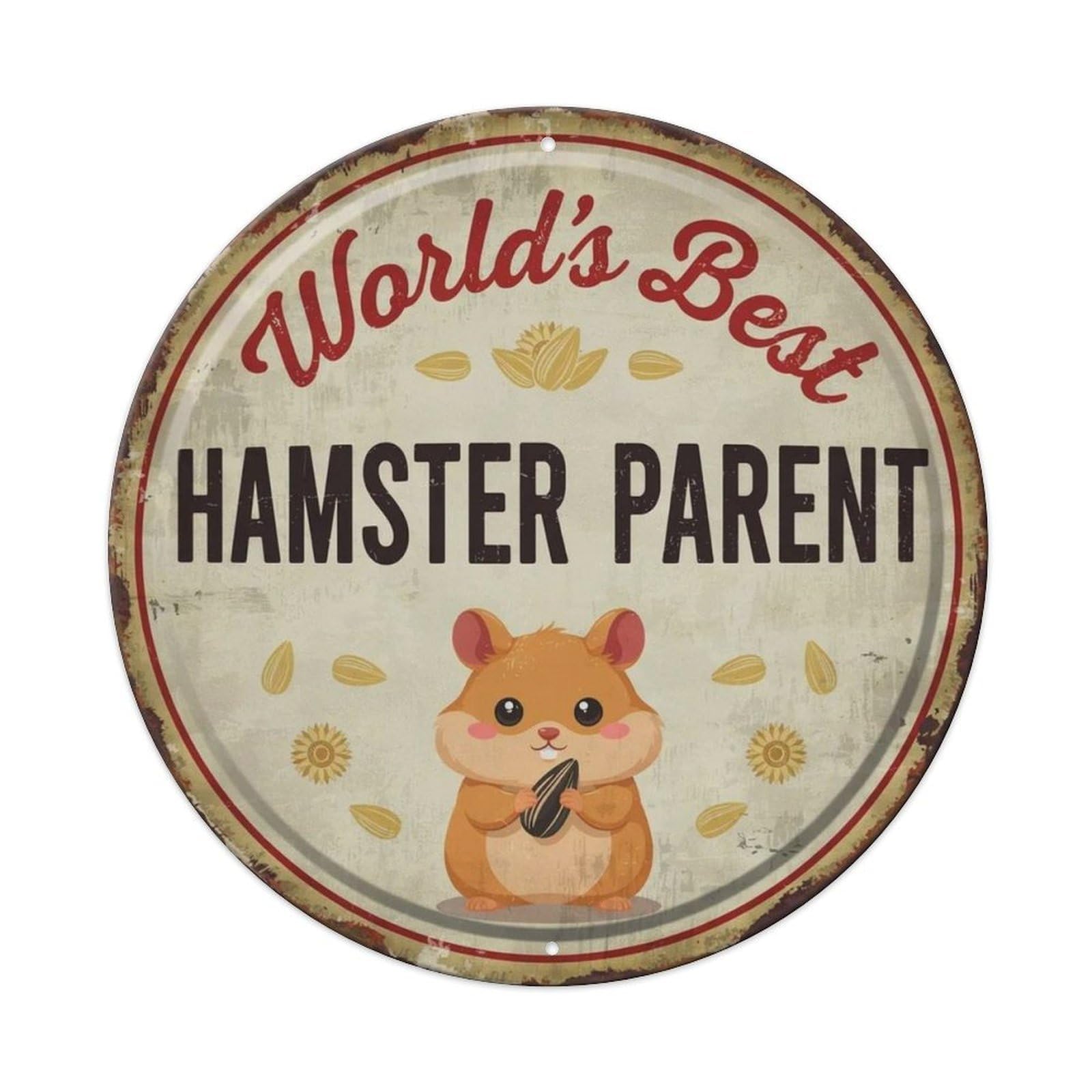 Lvalogy Style Chinchilla Mom Metal Tin Sign Plaque