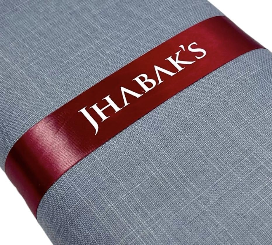 Image of JHABAK'S Unstitched Cotton Blend Solid Shirt & Trouser Fabric - 2.25 m Shirt Cloth - 1.20 m Pant Piece