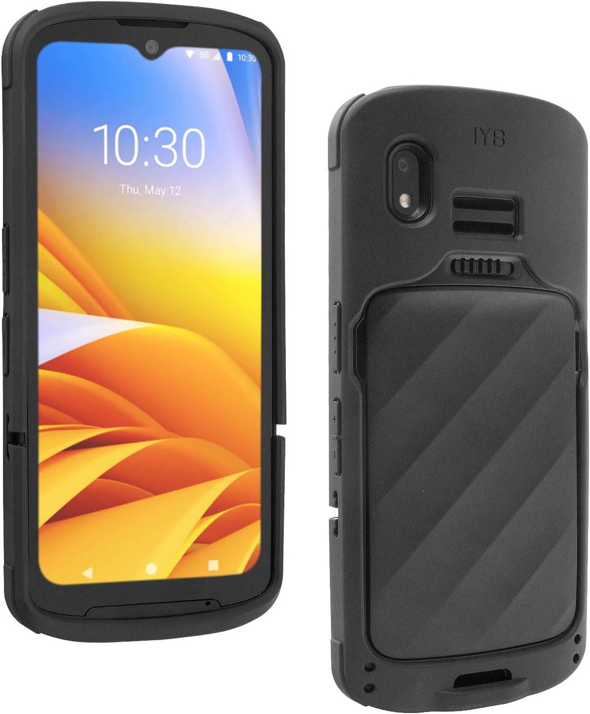 TC15 Protective Case with Handstrap for Zebra TC15 Barcode Scanner Handheld Mobile Computer, Rugged Bumper Cover