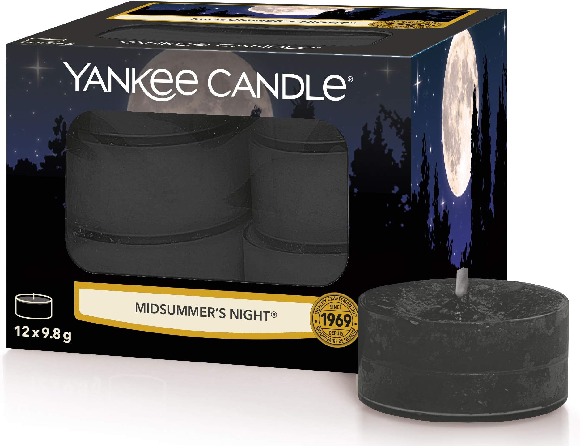Yankee Candle Tea Light Scented Candles | Midsummer's Night | 12 Count