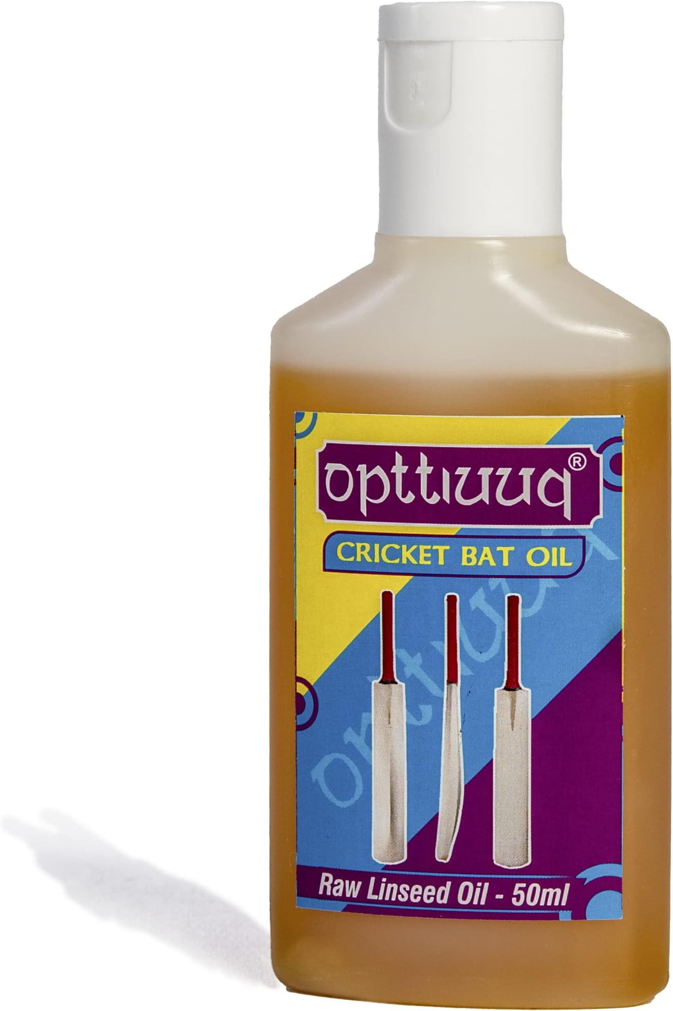Opttiuuq Pure Raw Linseed Oil For Cricket Bats. Feeds and Protects English and Kashmir Willow. Eco-Friendly Size. Plus Bat Oiling Guide. Random Bottle Shape. 50 millilitre