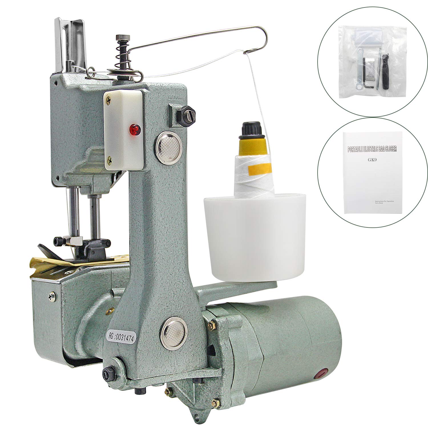 portable bag closer machine
