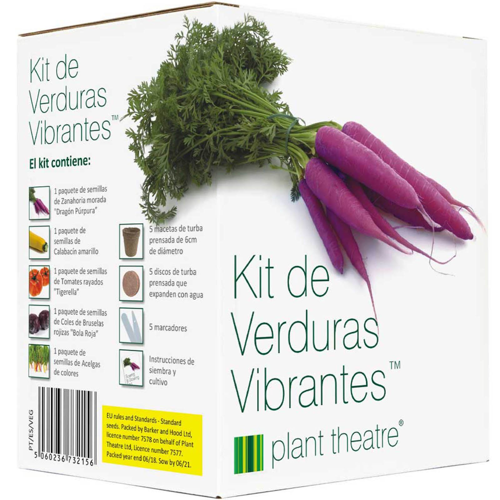 Plant Theatre Kit de Verduras Vibrantes - 5 verduras ...