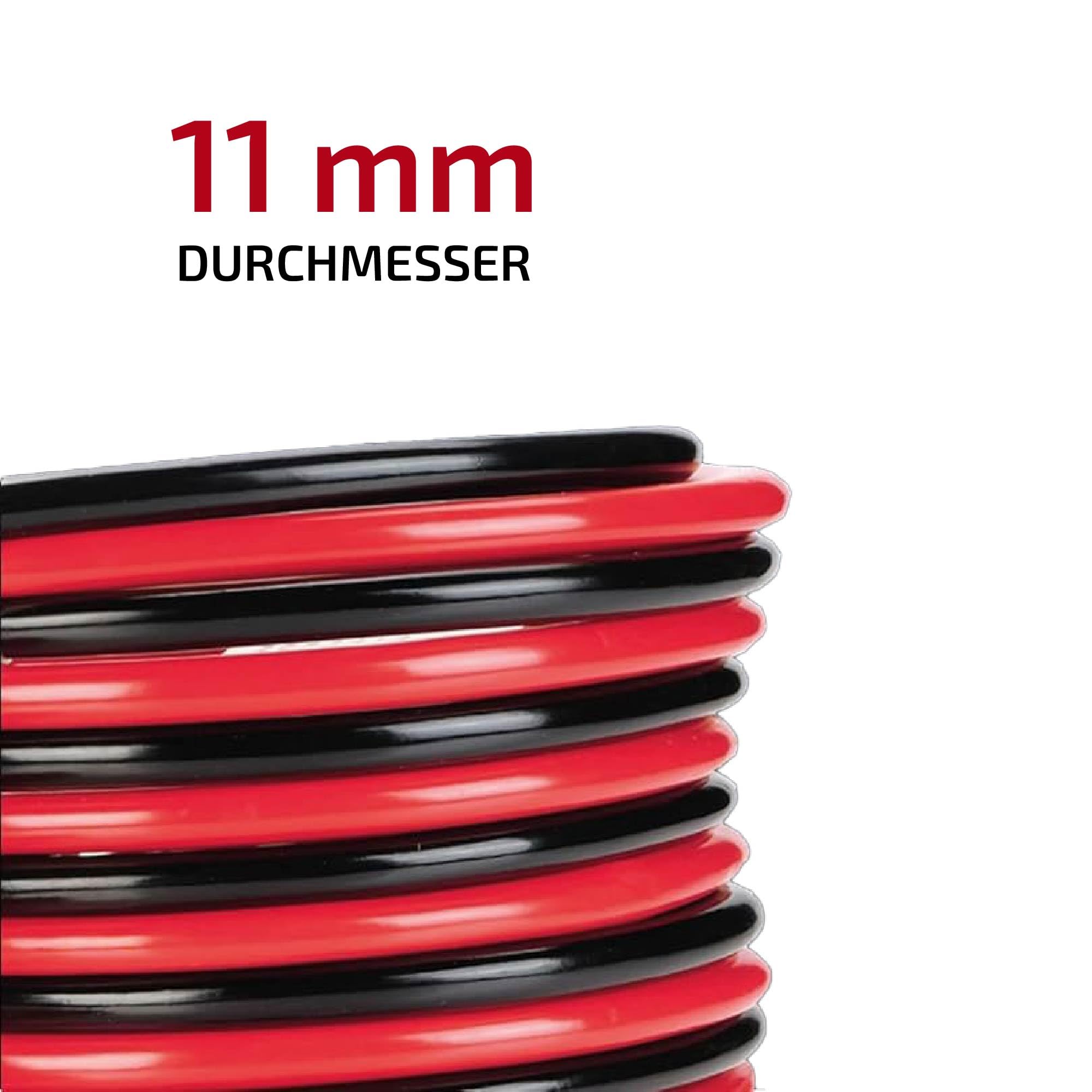Starthilfekabel 350A 3,5 m Aluminium kupferbeschichtet 30 mm² Isolierte Stahlklemmen PVC – PKW Motorrad Benzin 5000 CCM Diesel 3200 CCM Nylontasche CE EMC RoHS