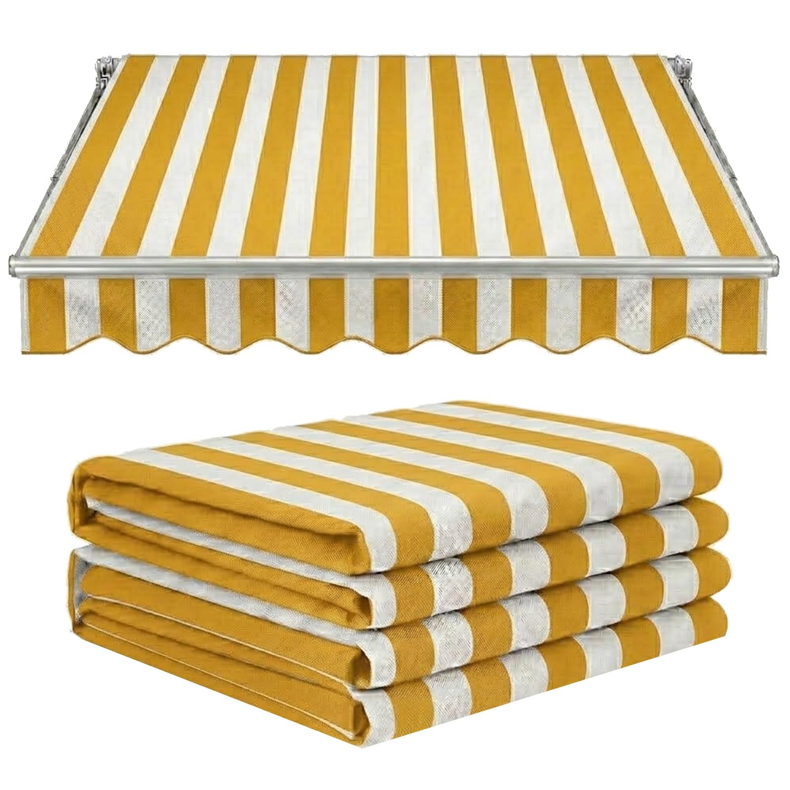 Auvent de terrasse rétractable avec protection UV réglable pour portes et arrière-cour sur mesure