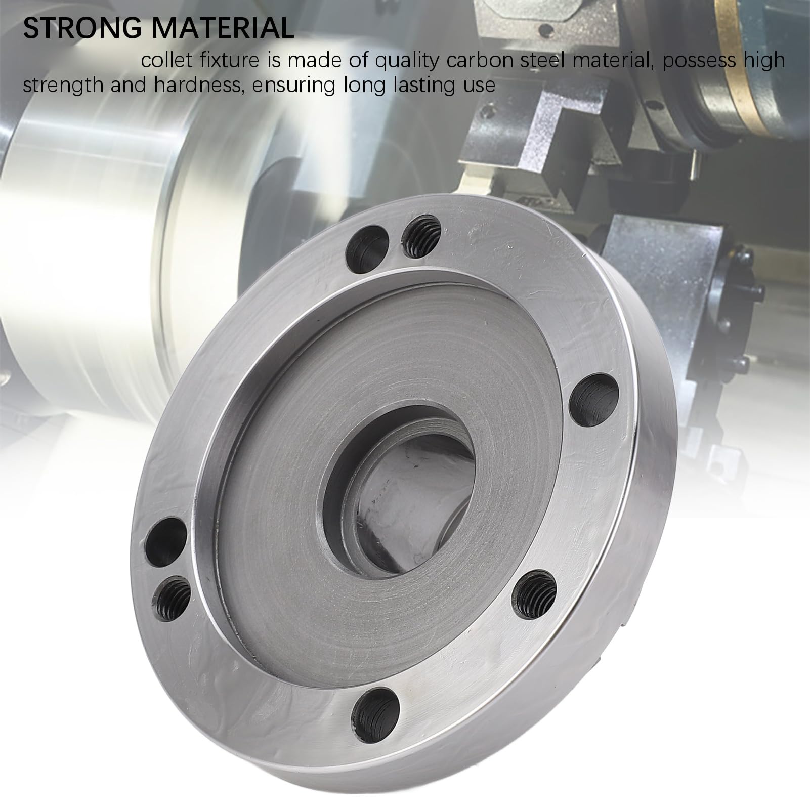 ER32 Collet Chuck, CNC Lathe Collet 3.94 Pulgadas de 100 Mm de Diámetro, Acero Al Carbono Compatible con Torno y Fresa, Accesorios de Piezas de Enrutador de la Máquina del Torno