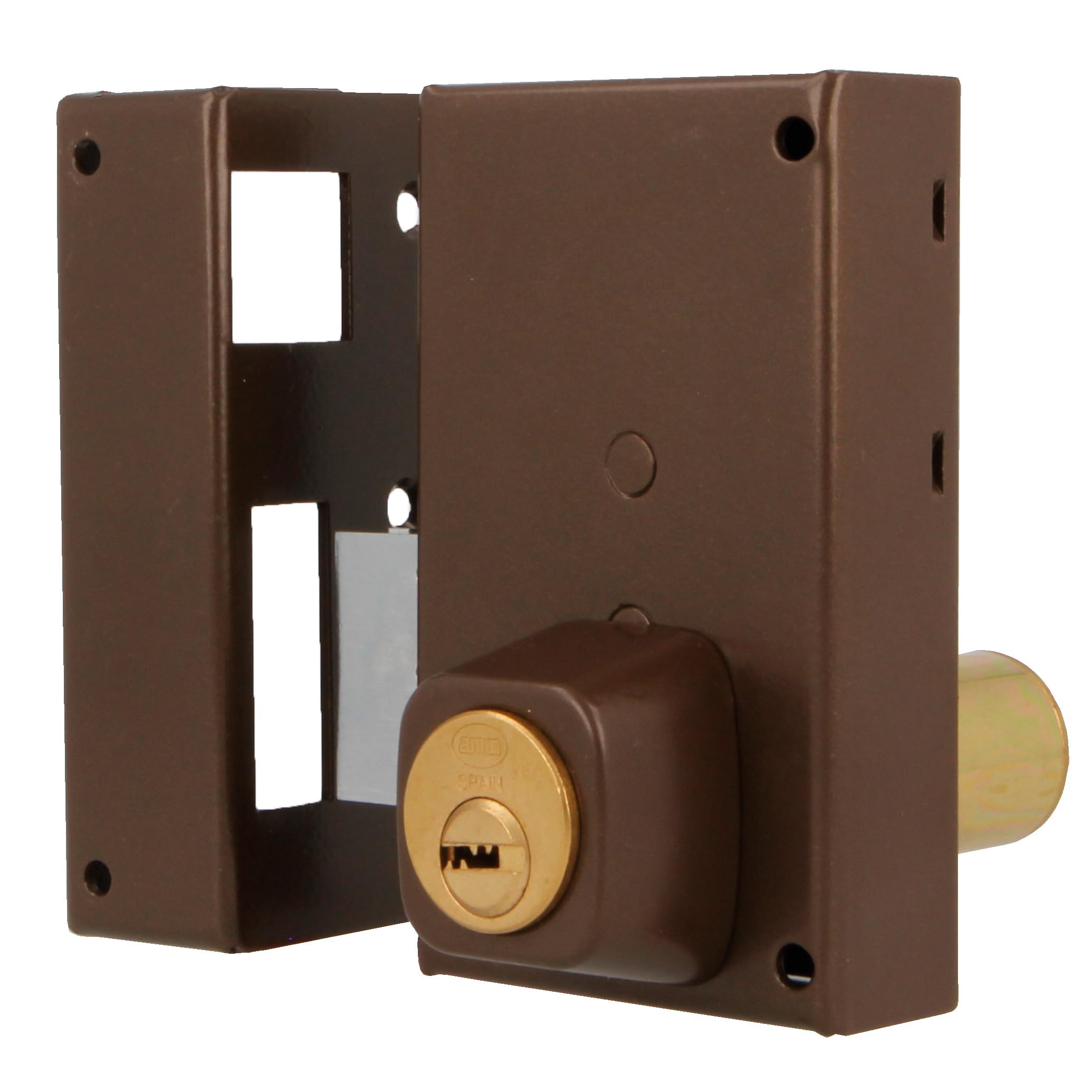 Serratura Da Sovrapposizione Amig 75UN Per Porte Legno - Cilindro Sicurezza, 76x120mm, Con Chiavi - Foto 4
