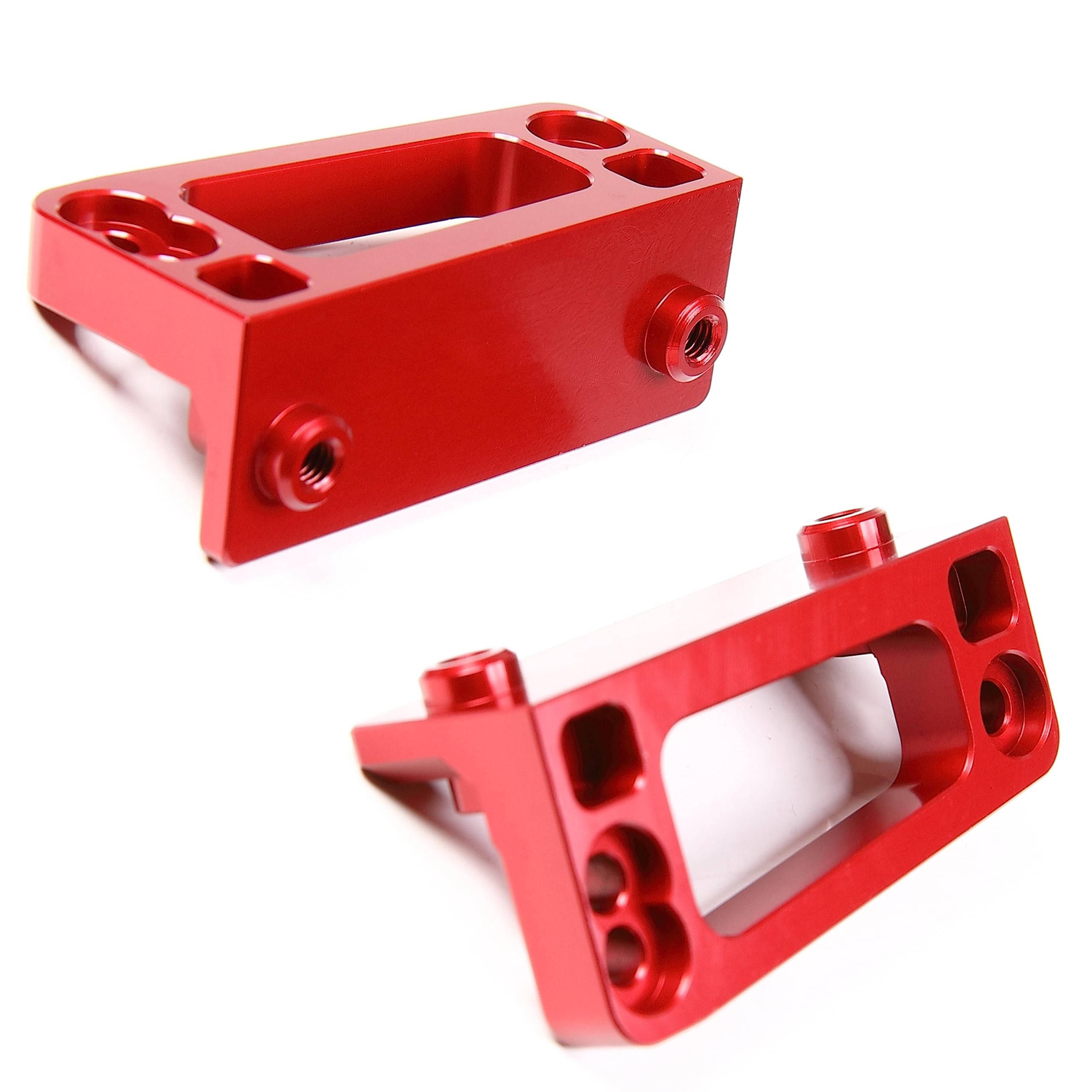 GTBRacing CNC Aluminum Rear Wing Mount for 1/5 RC Car LOSI DBXL-E 2.0 Upgrade Part (Red)
