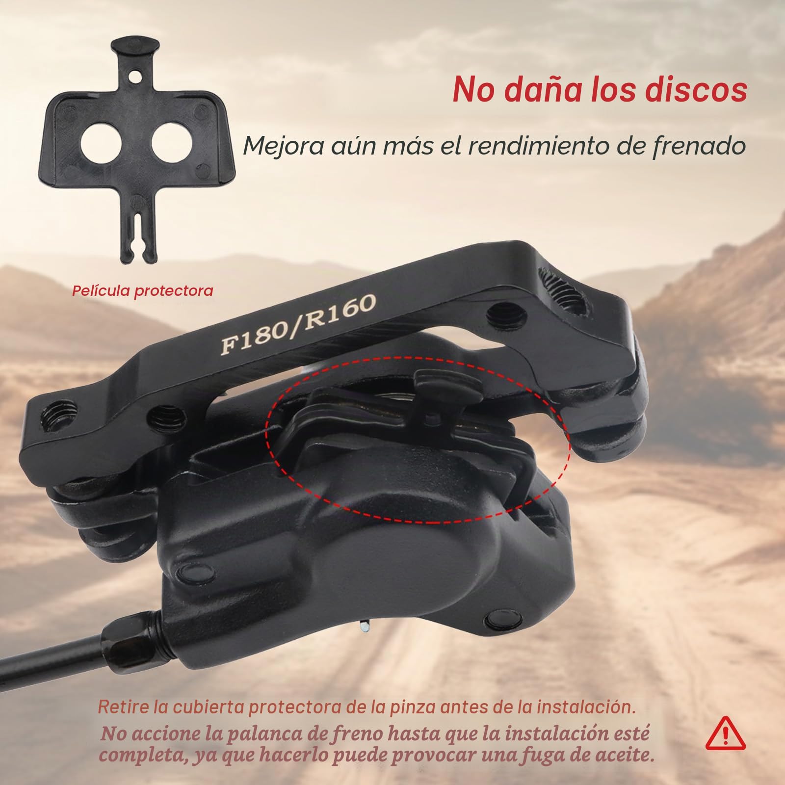 Kit Frenos Disco Hidráulicos 160mm, Delantero+Trasero