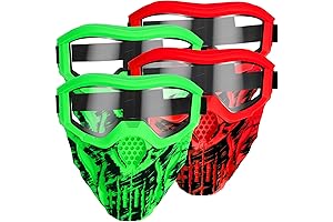 Upgraded Tactical 4-Pack AR Mask for Nerf Blasters