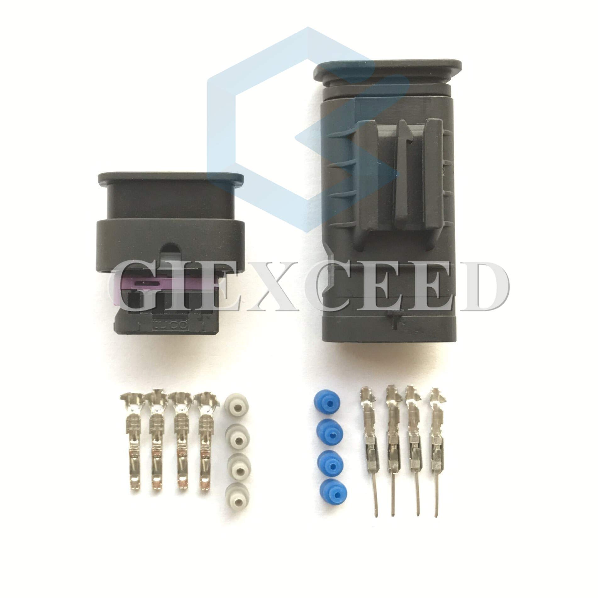Amazon.com: 5 Set 1-1718656-1 1718657-1 Tyco AMP TE AMP 4 Pin  